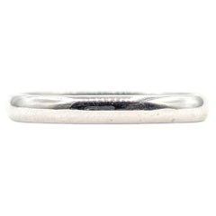 Goldband Ring aus 14k Weißgold