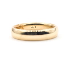 Goldband Ring aus 14k Gelbgold
