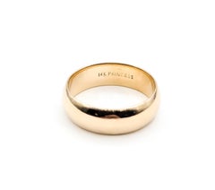 Goldband Ring aus 14k Gelbgold