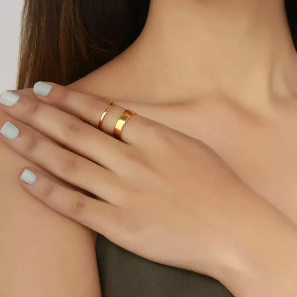 Gold Band Ring Thick Yellow Gold 14K THICK GOLD Wedding Solid Ring Band Unisex.
Light weight can be worn everyday

Additional information:
Condition: New with tags: A brand-new, unused, and unworn item (including handmade items) in the original