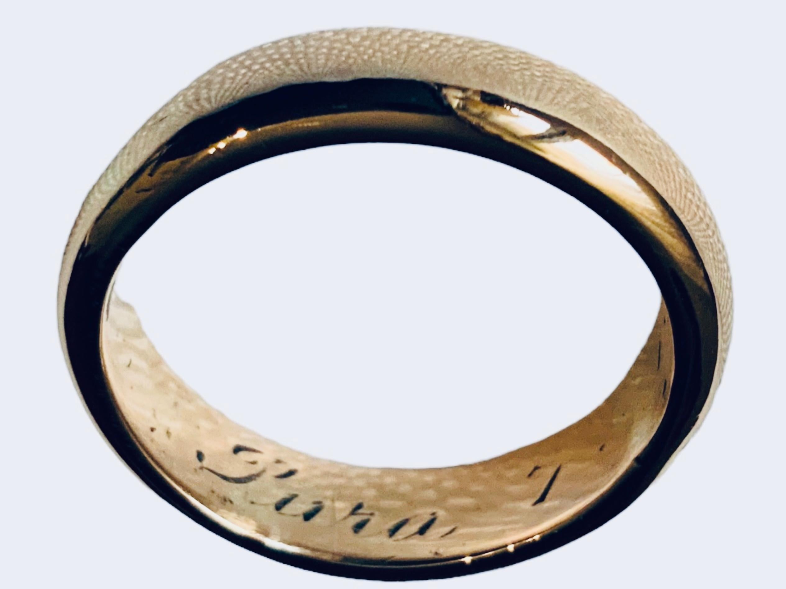  Gold Band Wedding Ring For Sale 2
