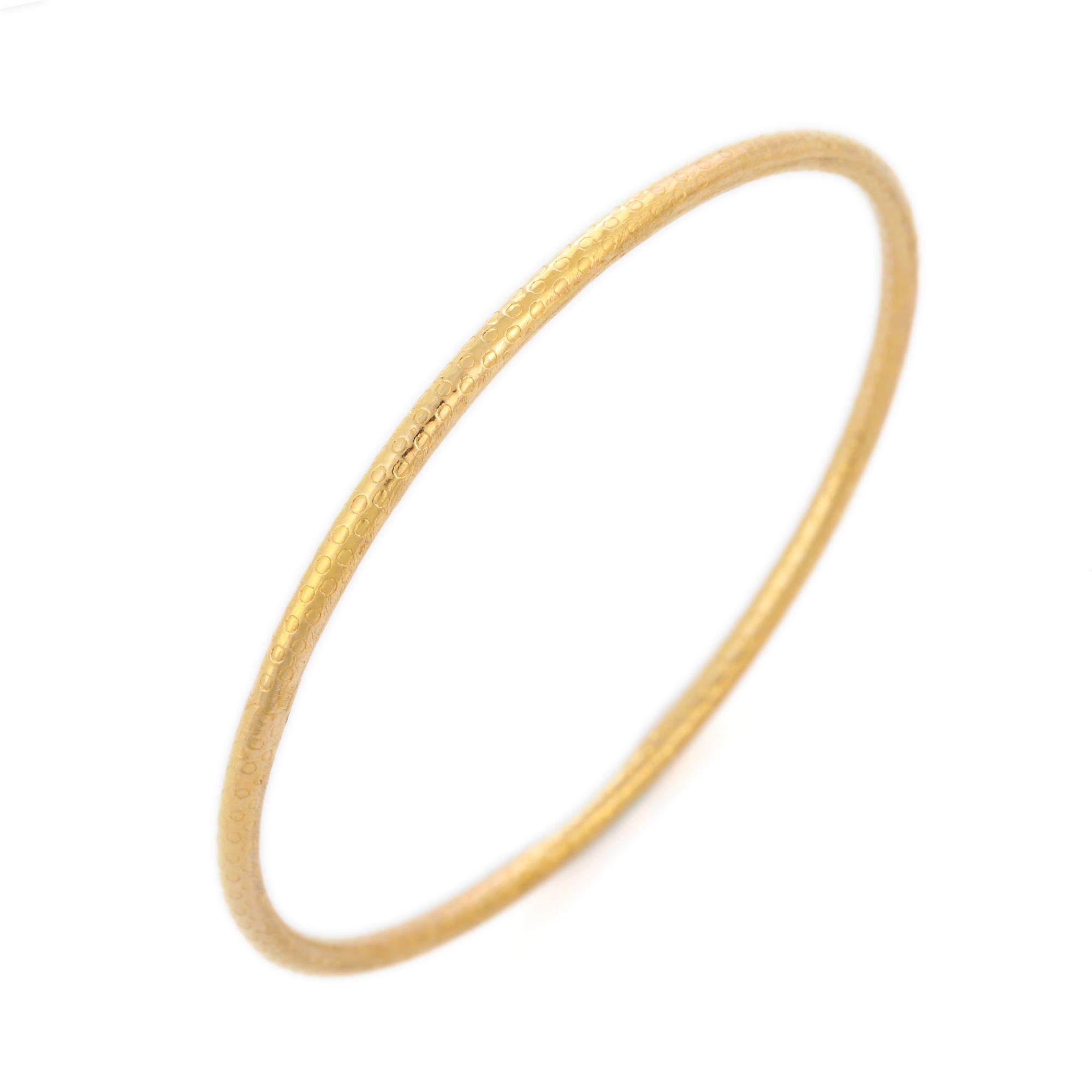 simple gold bangle bracelet