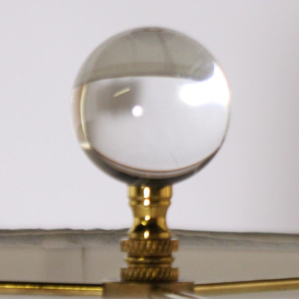 Mid-20th Century Gold Barovier Lamp with Clear Inclusions, circa 1960