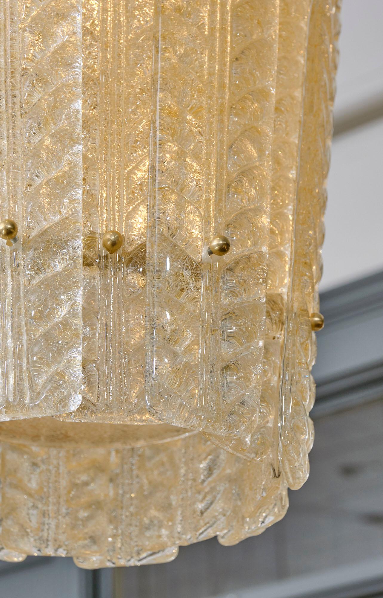 Contemporary Gold Barovier Murano Lantern For Sale