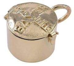 Gold Bayer Aspirin Container Charm