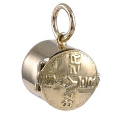 Gold Bayer Aspirin Container Charm