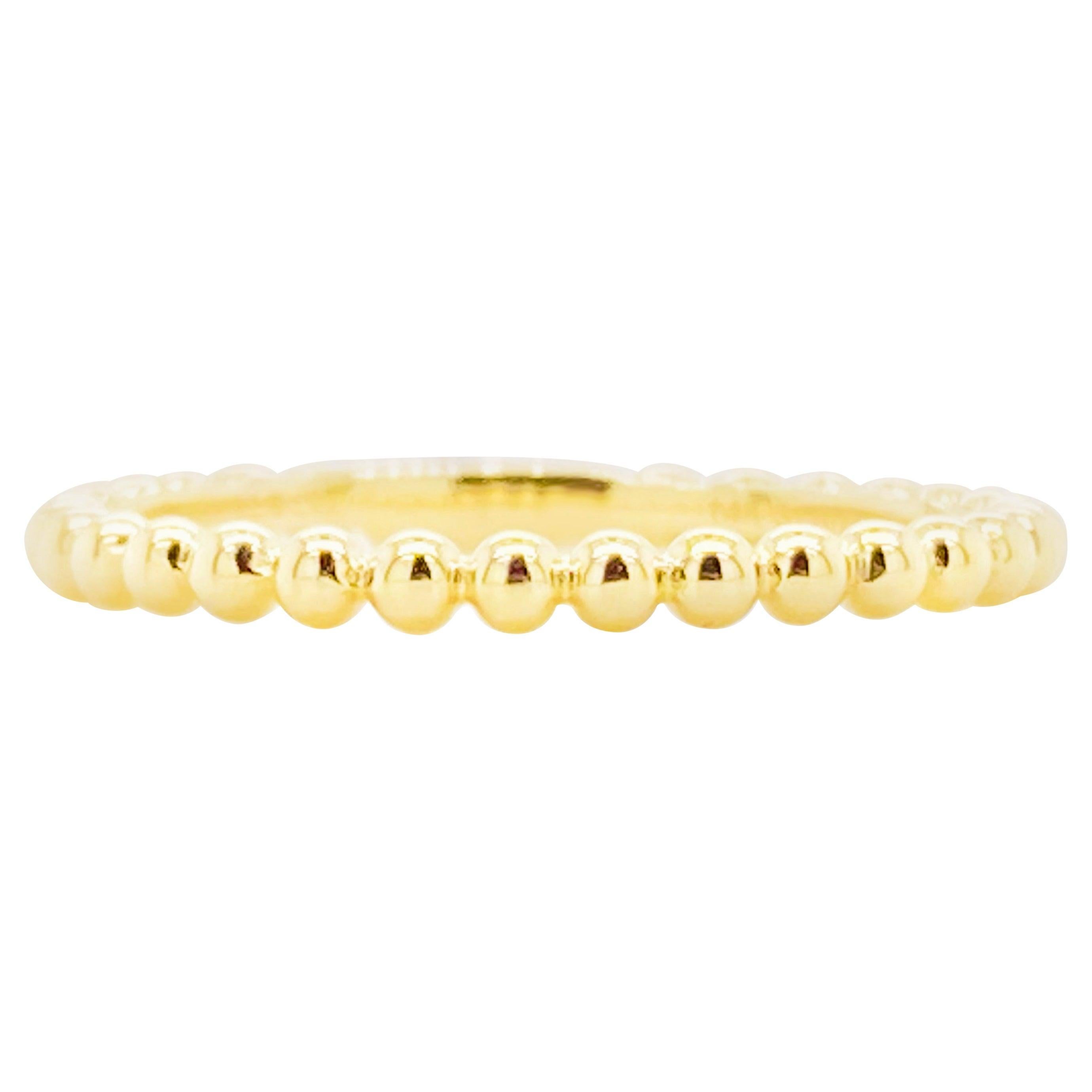 Gabriel Co LR51172Y4JJJ Bague en perles d'or et or jaune 14 carats empilable
