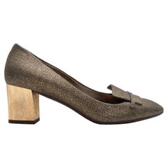 Gold & Black Lanvin Winter 2013 Pumps Size 39.5