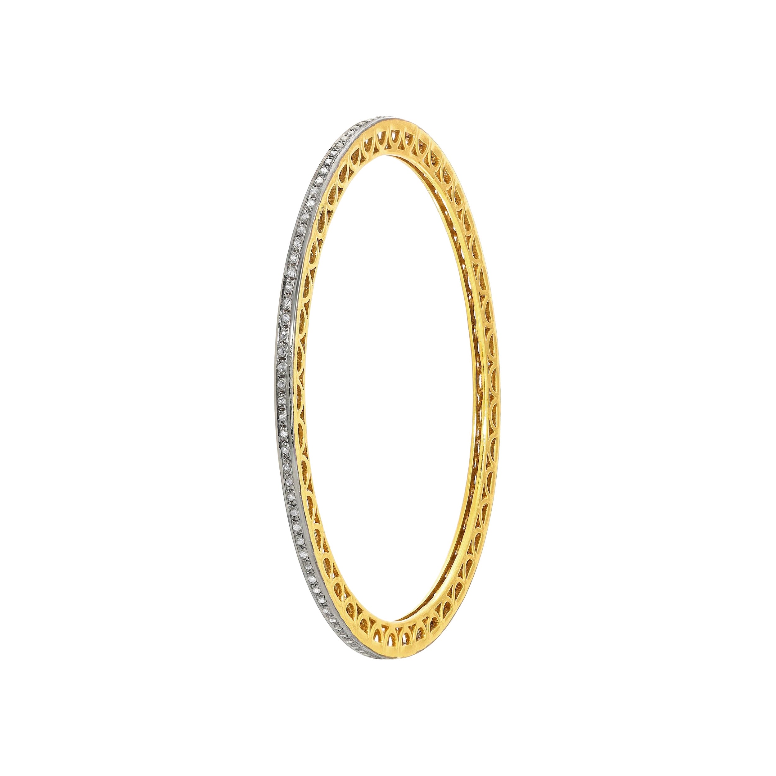 Bracciale in oro con diamanti anneriti in vendita
