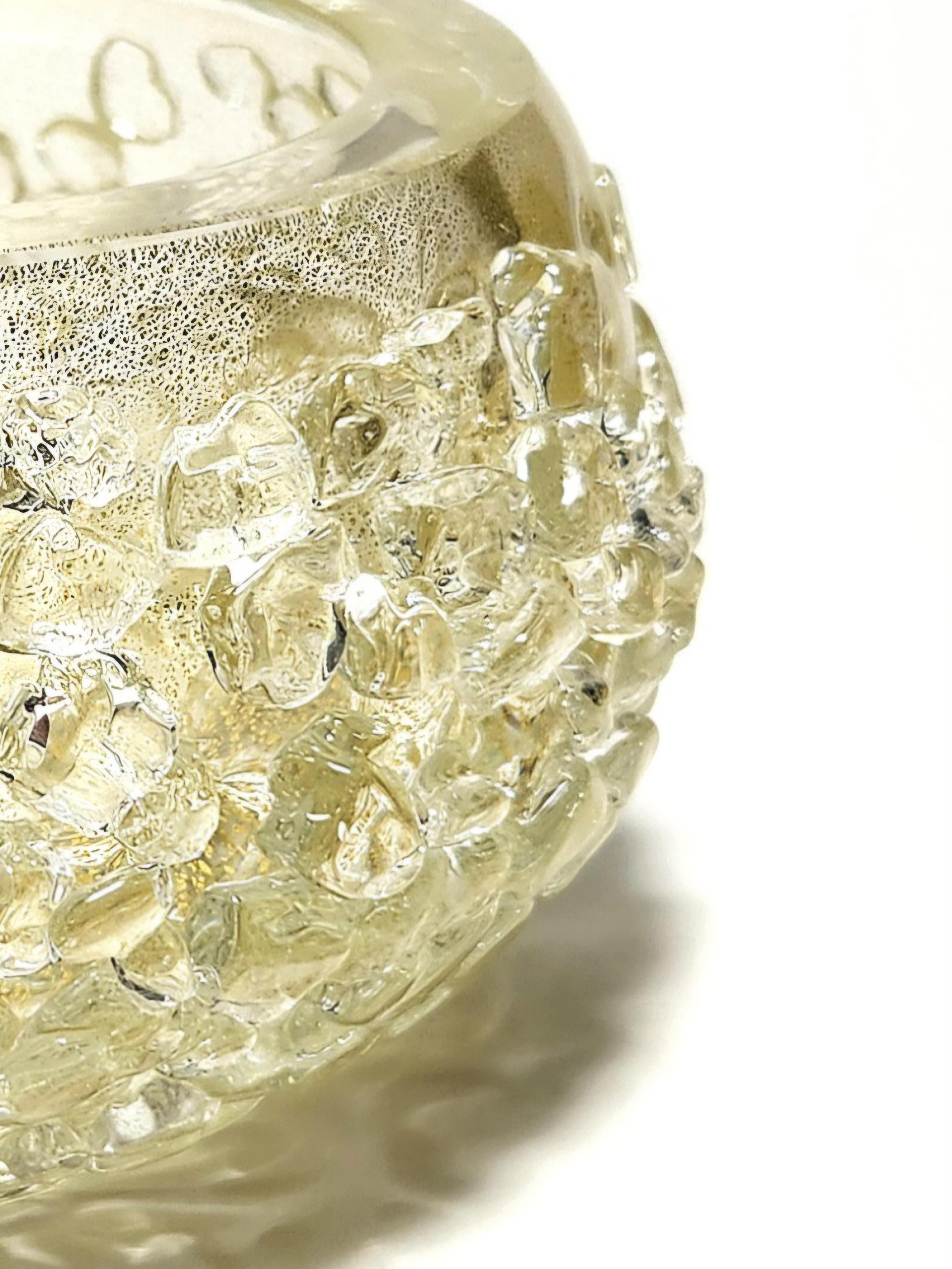 Americano Ciotola d'oro Bling realizzata a mano con fallo d'oro 23K e frammenti di cristallo in vendita