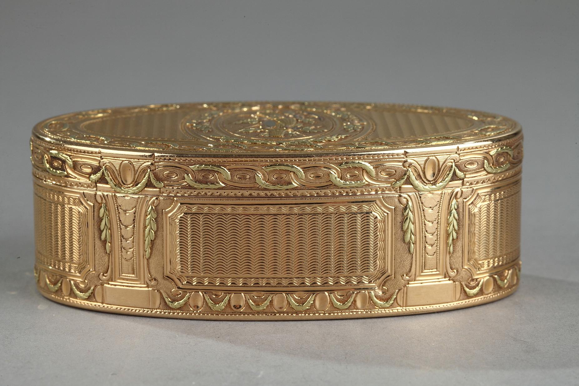 Boîte en or de la période Louis XVI Bon état - En vente à Paris, FR
