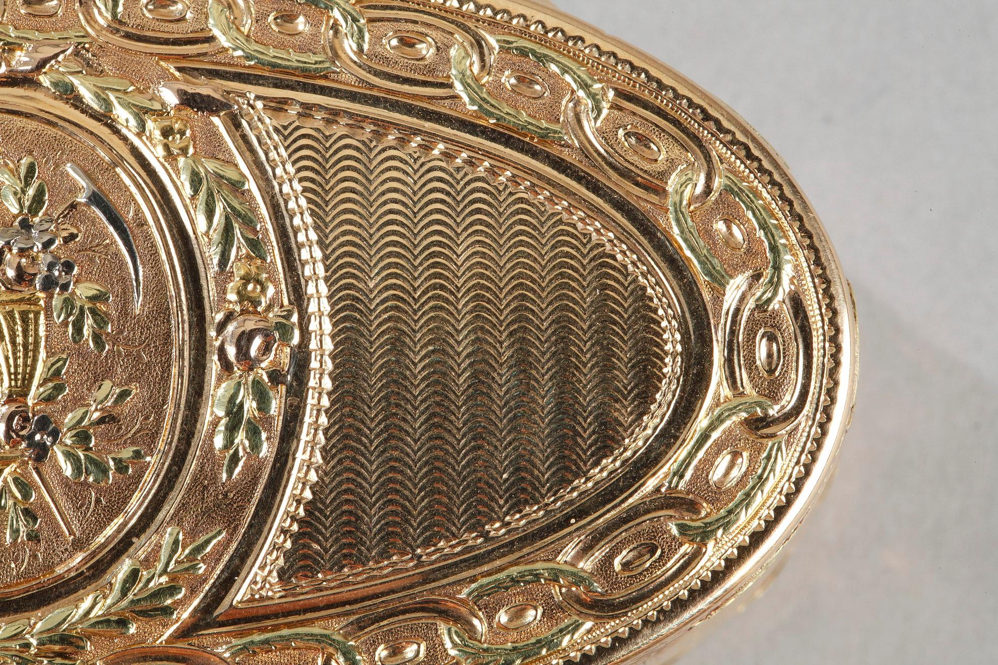 Boîte en or de la période Louis XVI en vente 1