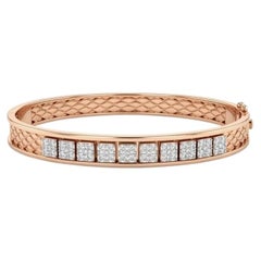 Gold Bracelet With Diamond In 14K Yellow Gold