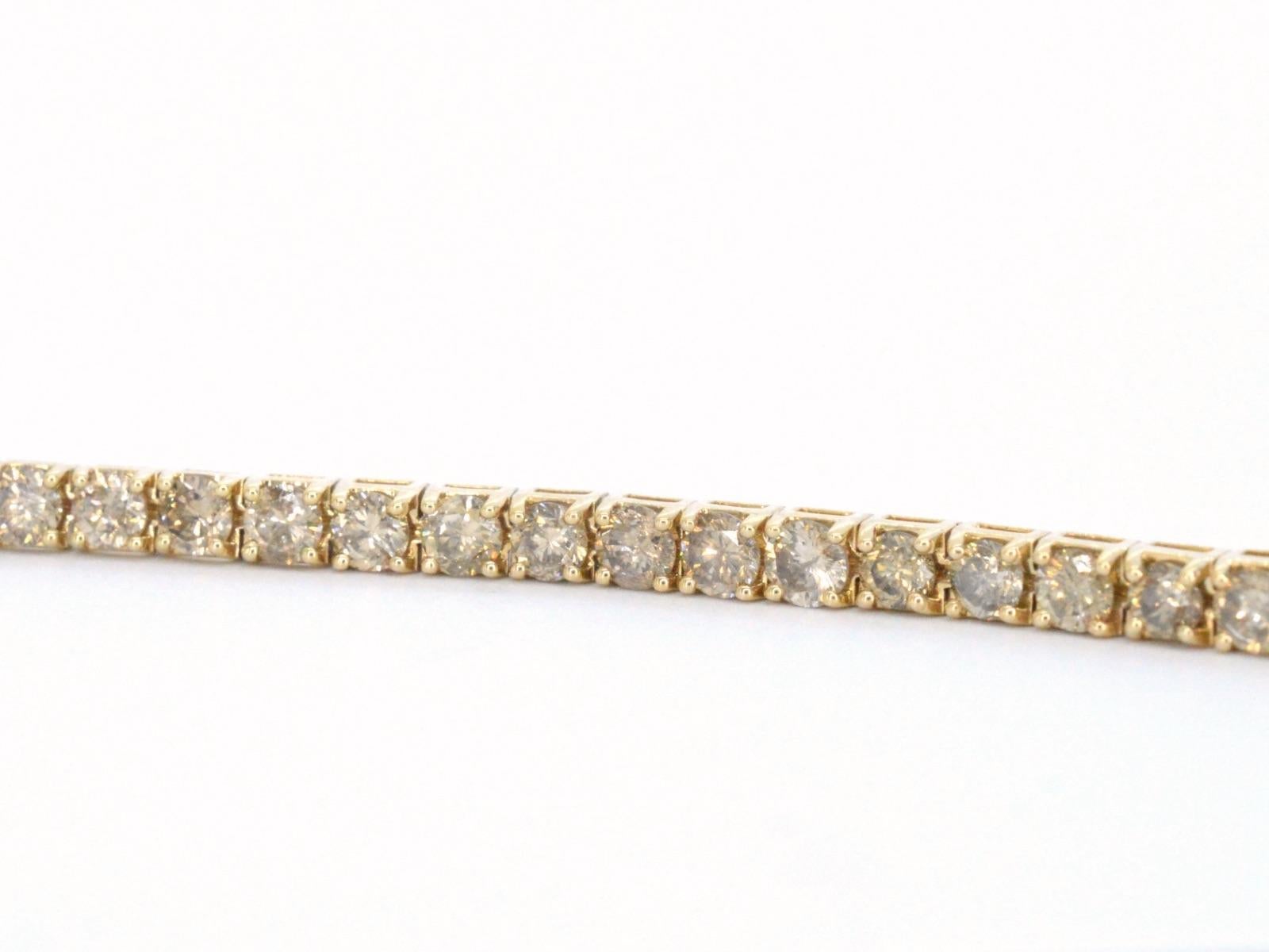 Bracelet en or avec diamants 12,00 carats Excellent état - En vente à AMSTELVEEN, NH