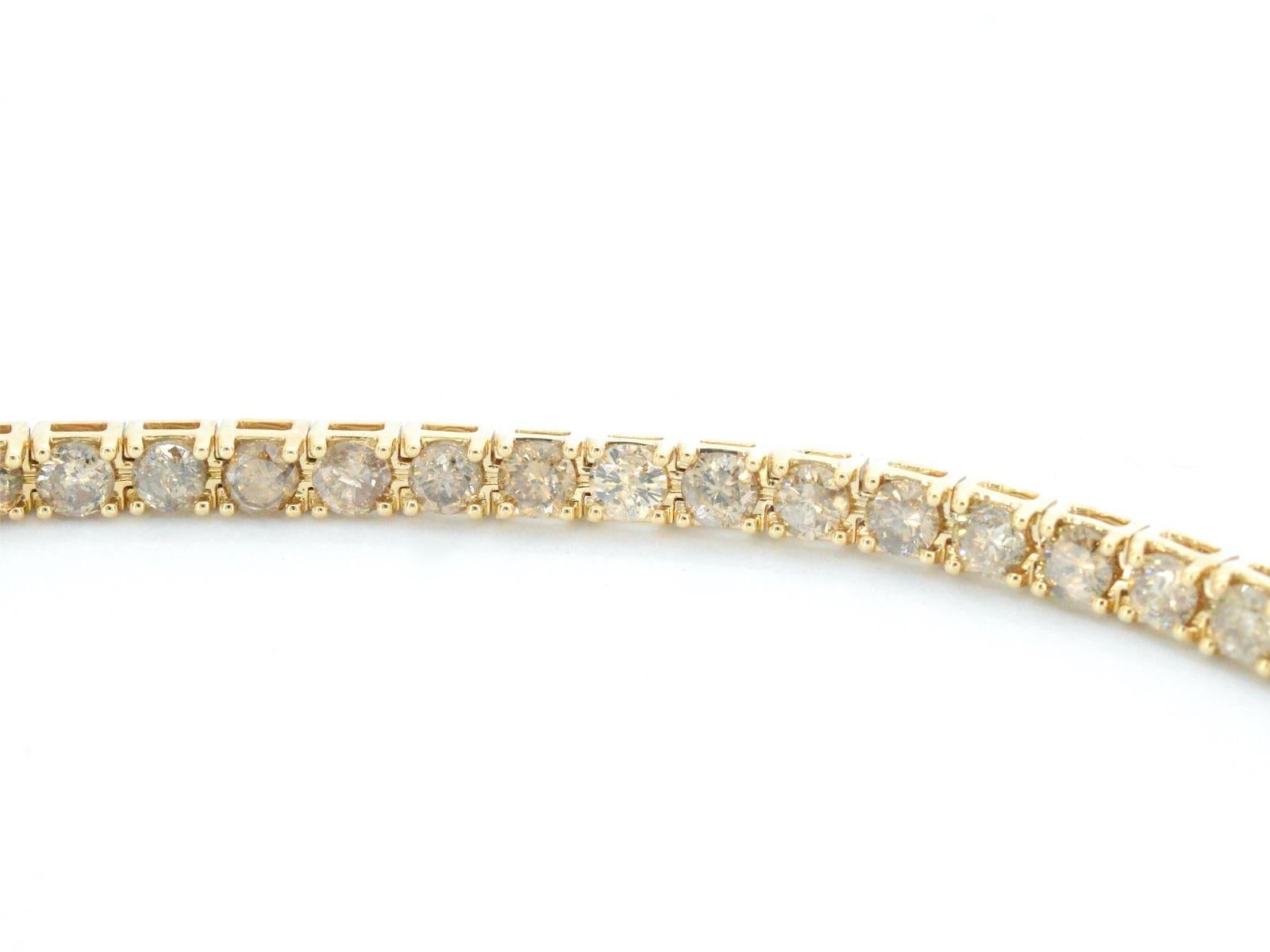 Bracelet en or avec diamants 15.00 carat Excellent état - En vente à AMSTELVEEN, NH