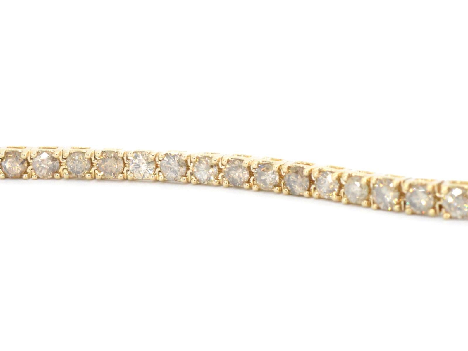 Gold Bracelet with Diamonds 9.00 Carat In Excellent Condition For Sale In AMSTELVEEN, NH