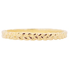 Bague en or tressé, anneau empilable en or jaune 14 carats, LR4910CY4JJJ