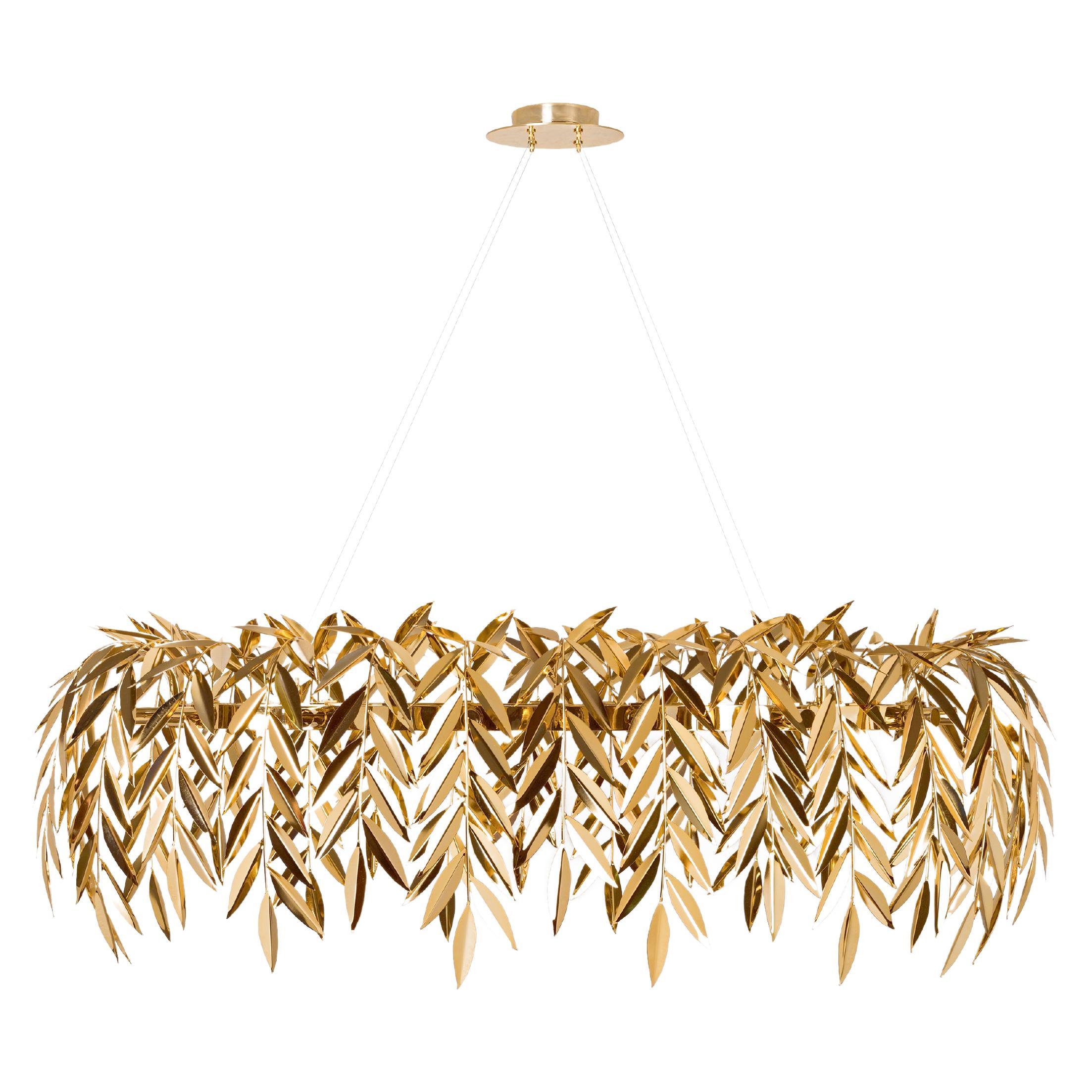 Gold Brass Azores Chandelier by InsidherLand For Sale
