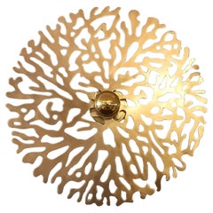 Gold brass wall sconce – Gaetano Corail, Ø 40 cm