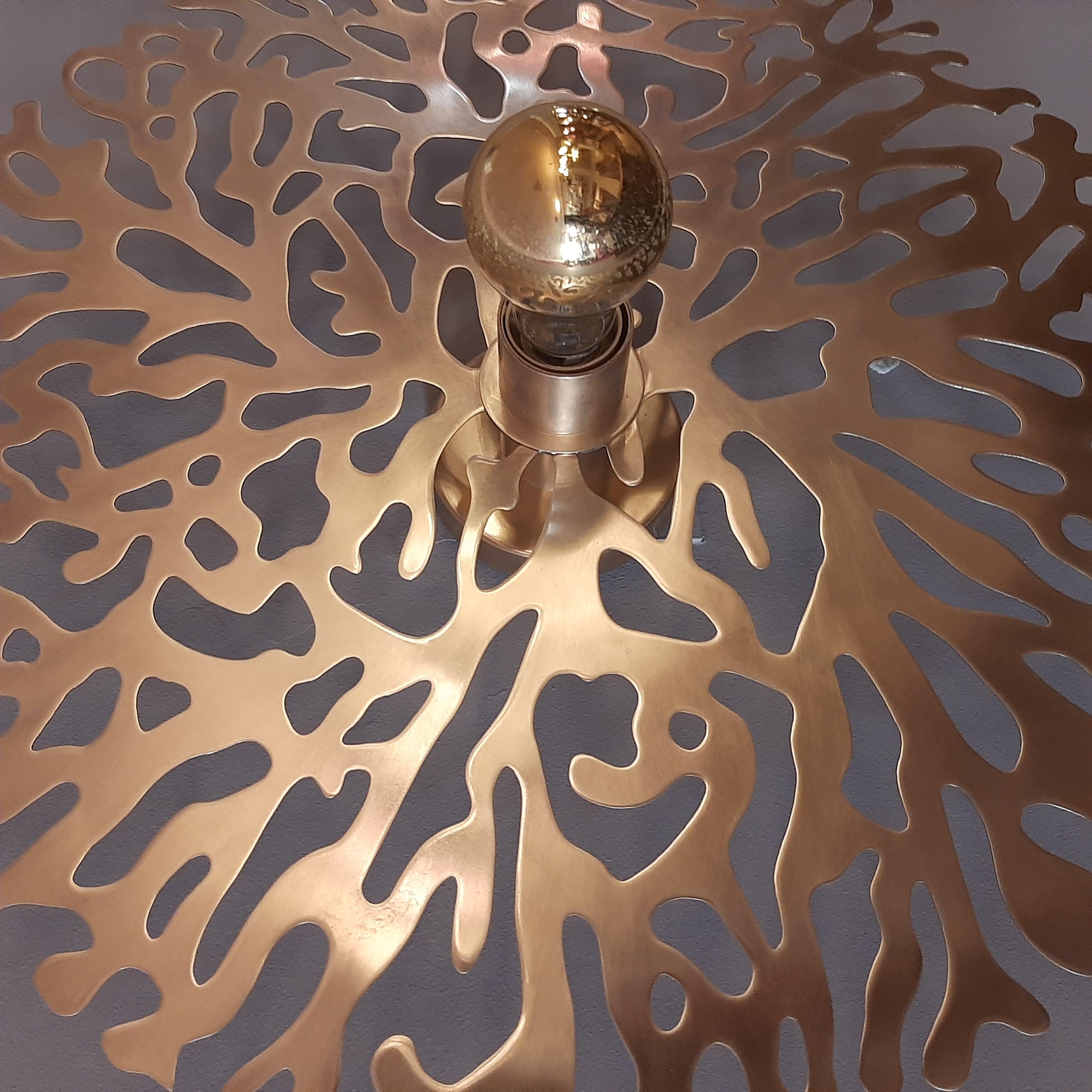 Aplique de latón dorado - Gaetano Corail, Ø 50 cm Metalistería en venta