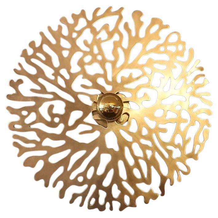 Aplique de latón dorado - Gaetano Corail, Ø 50 cm en venta