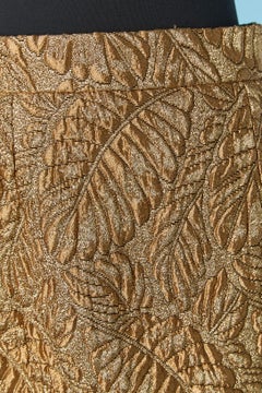 Gold brocade pencil skirt CHRISTIAN DIOR