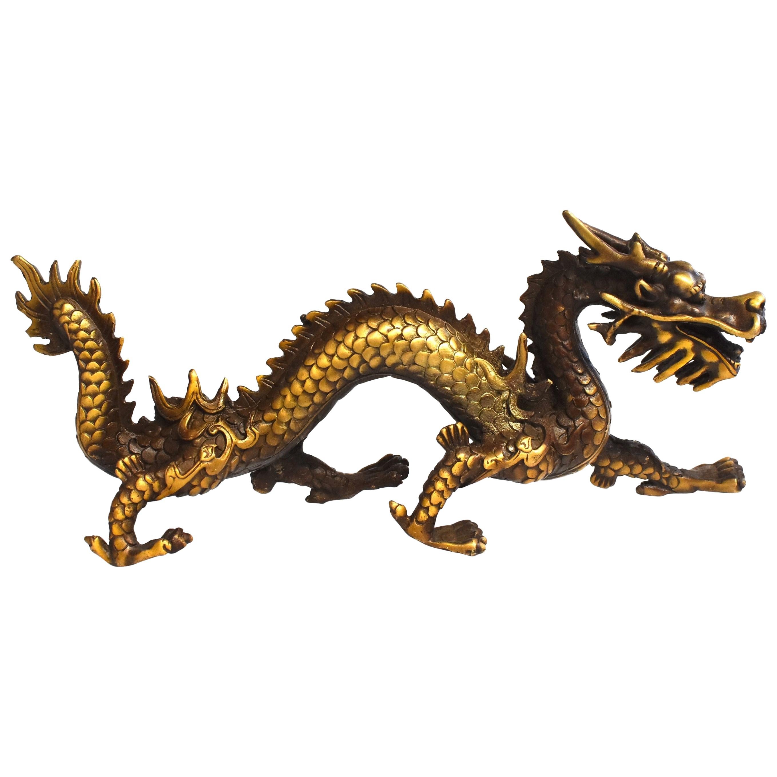 Gold Bronze Imperial Dragon at 1stDibs