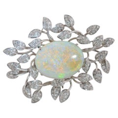 Gold Brooch & Pendant with Opal huge