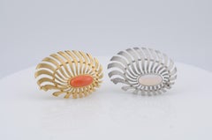 Gold Brooch with Natural Opal – Handcrafted, Timeless Design