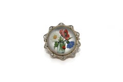 Gold brooch with diamonds, quartz and flower motif, Austria-Hungary, 1872-1922