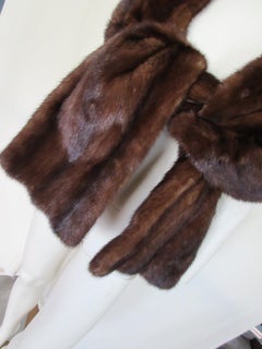 Gold Brown Mink Fur Stole