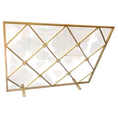 Brush Gold Fire Screen