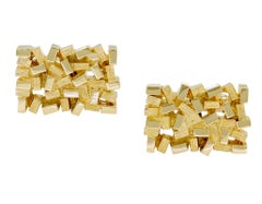 Gold Brutalist Cufflinks