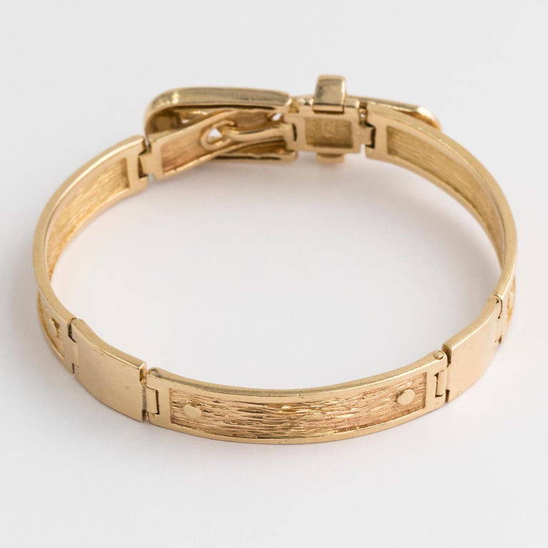 Gold Buckle Bracelet For Sale at 1stDibs