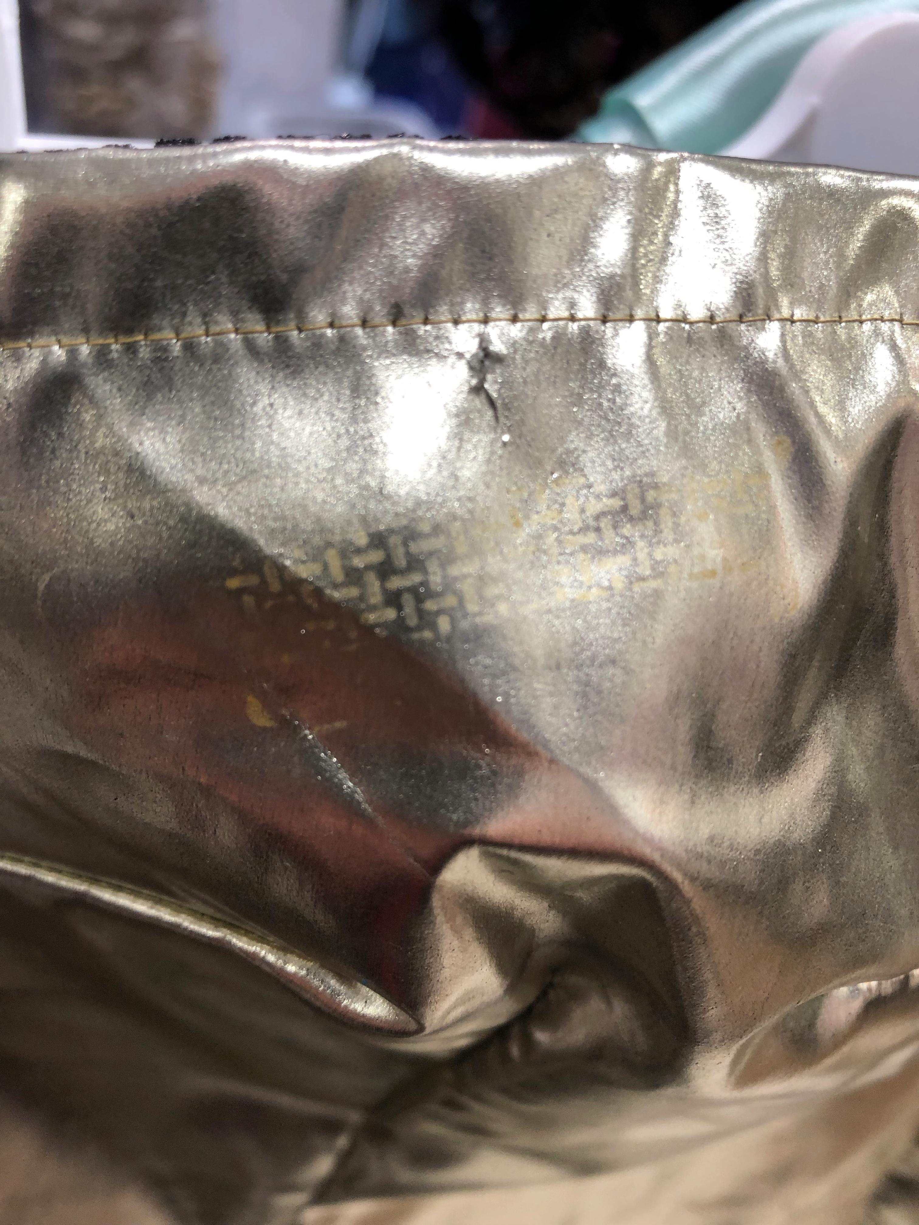 Gold bustier dress in coated fabric D&G by Dolce & Gabbana For Sale 2