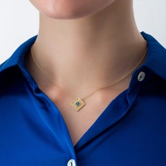 Gold Byzantine Pendant London Topaz