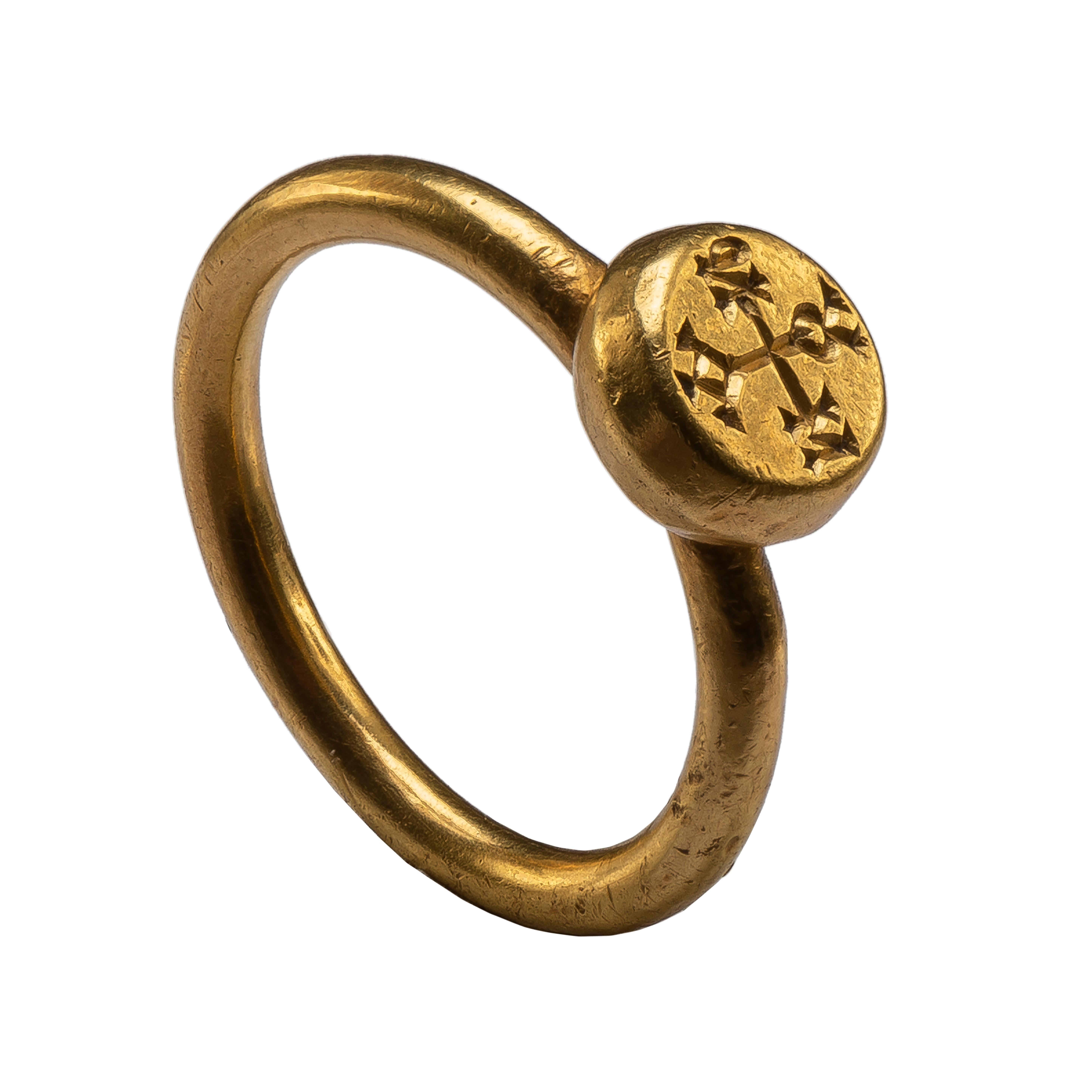 Gold Byzantine Ring In Good Condition In Chicago, IL
