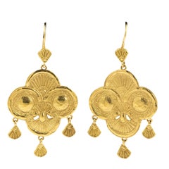 Gold Byzantine Style Earrings