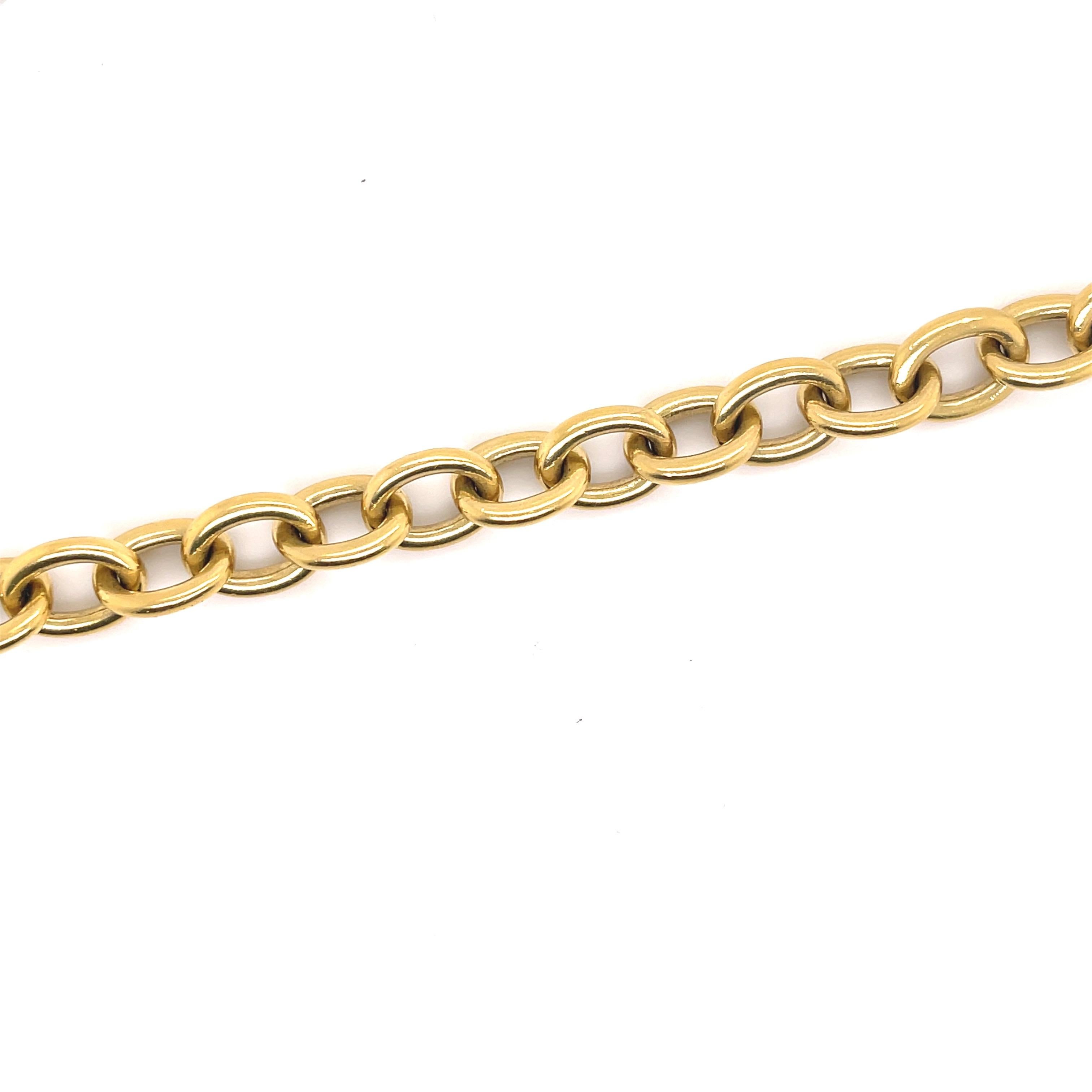 Contemporain Bracelet câble en or jaune 18 carats signé Vahe Naltchayan USA 52 grammes en vente