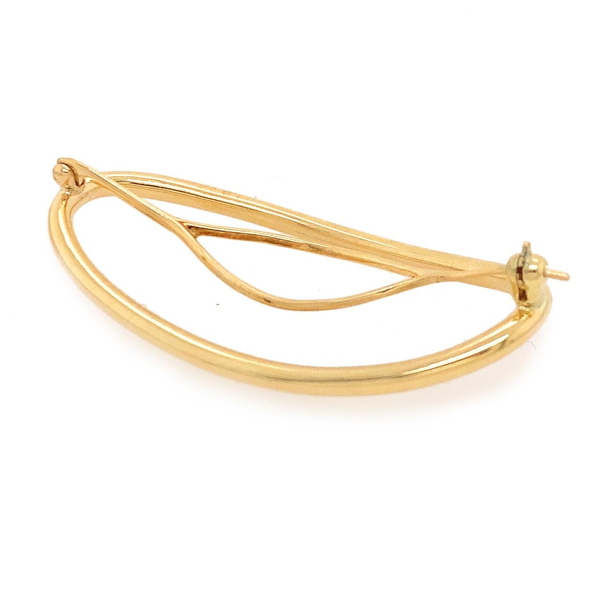 Gold Cartier Barrette In Excellent Condition In New York, NY