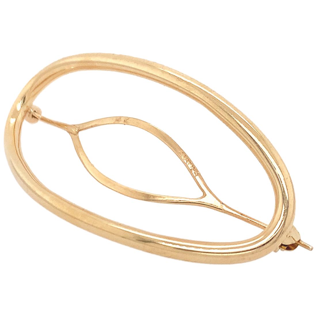 Gold Cartier Barrette