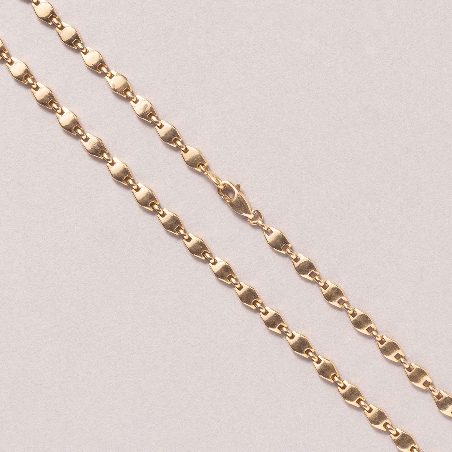 Gold Cartier Chain and Bracelet In Good Condition In Amsterdam, NL