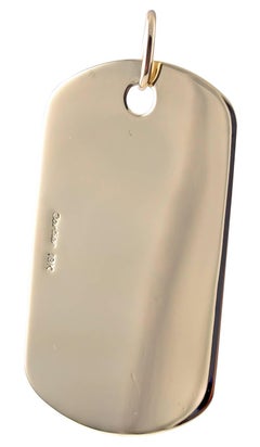 Gold Cartier Dog Tag