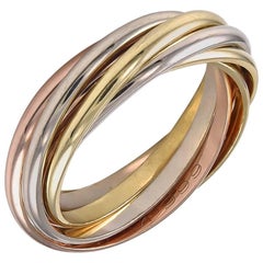 Gold Cartier Six-Band Trinity Ring