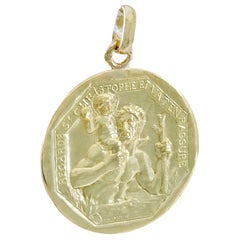 Vintage Gold Cartier St. Christopher Medal