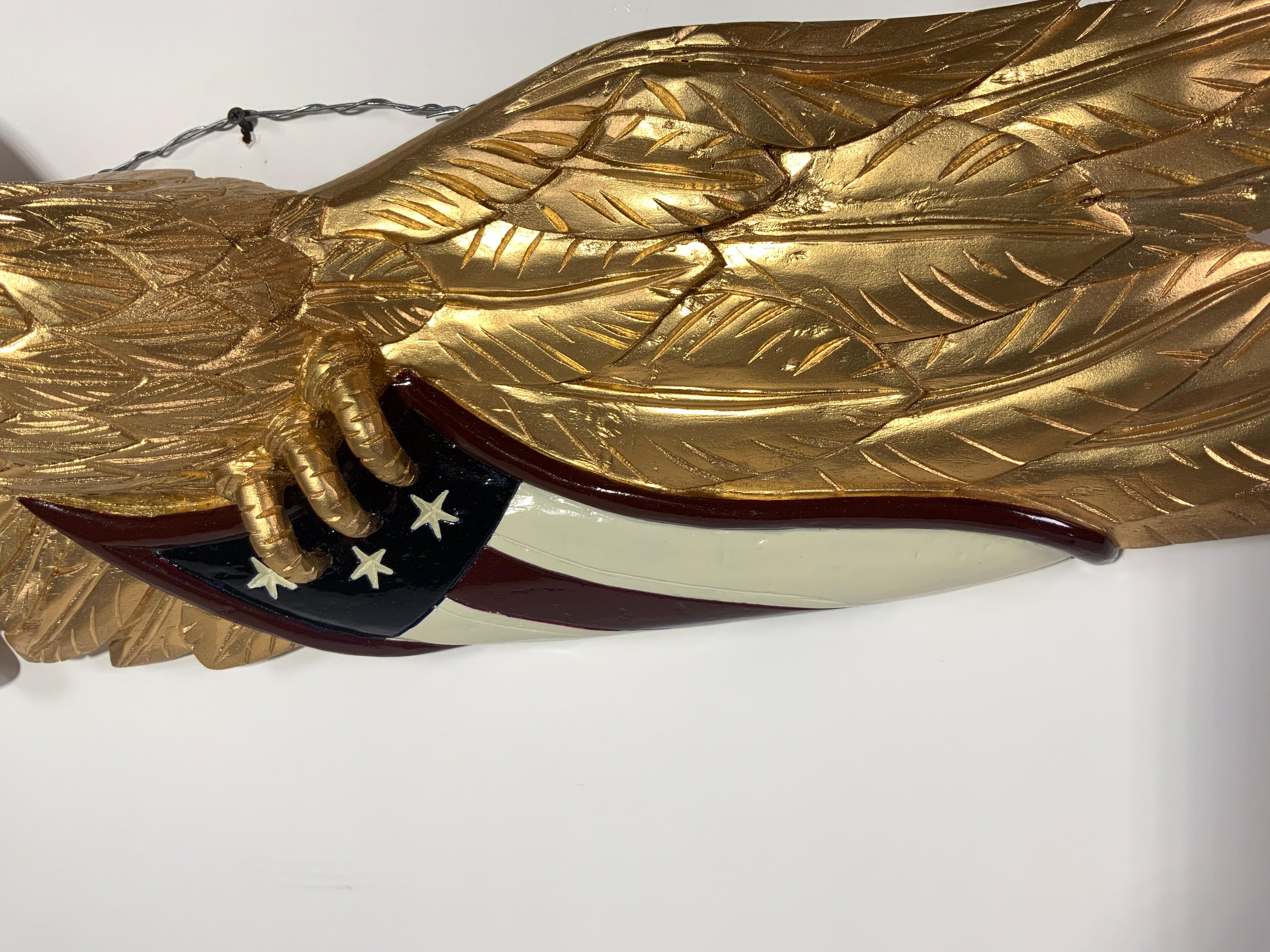 Gold Carved Eagle 