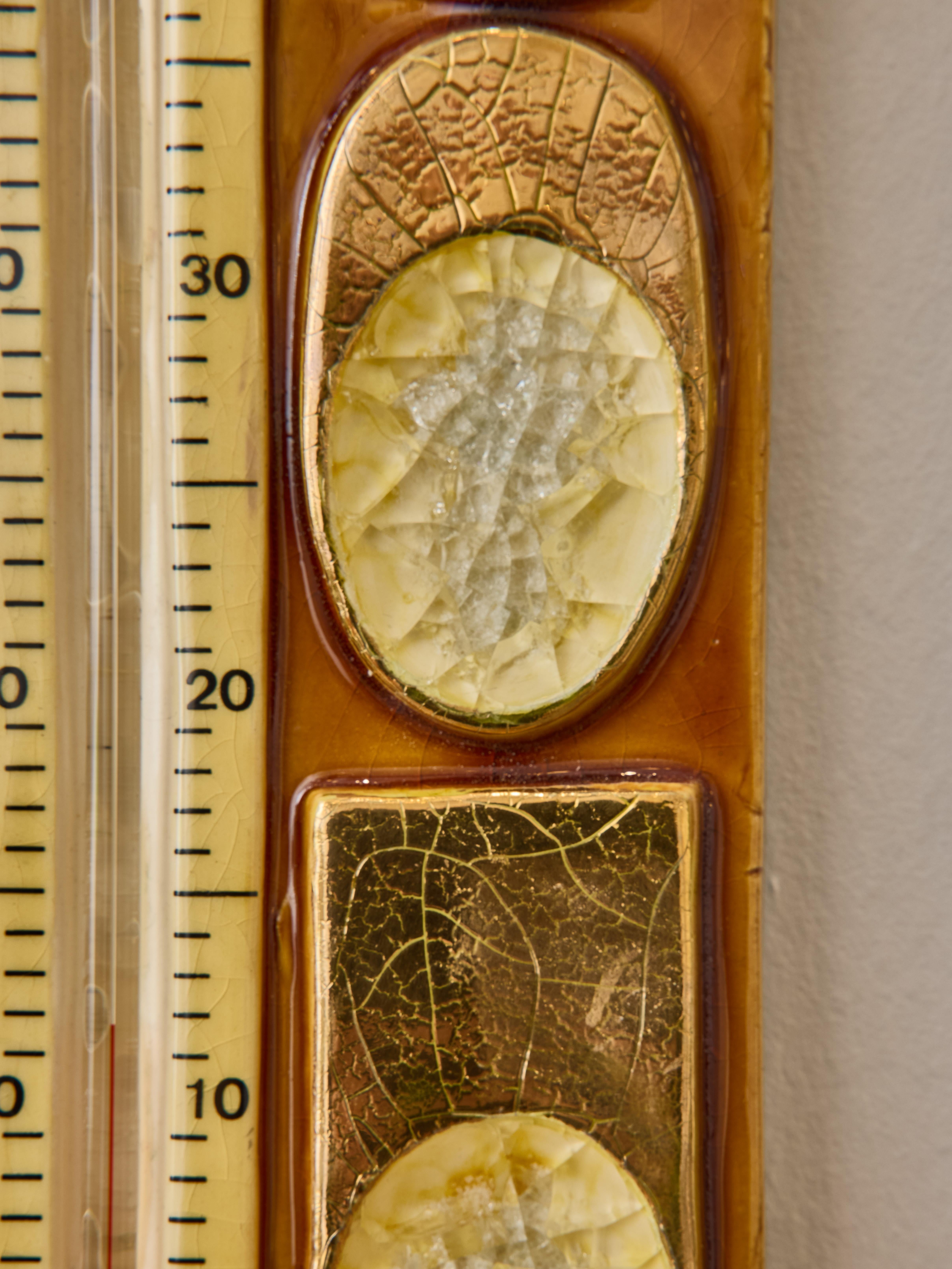 Thermometer aus Goldkeramik von Mithé Espelte (Mitte des 20. Jahrhunderts) im Angebot