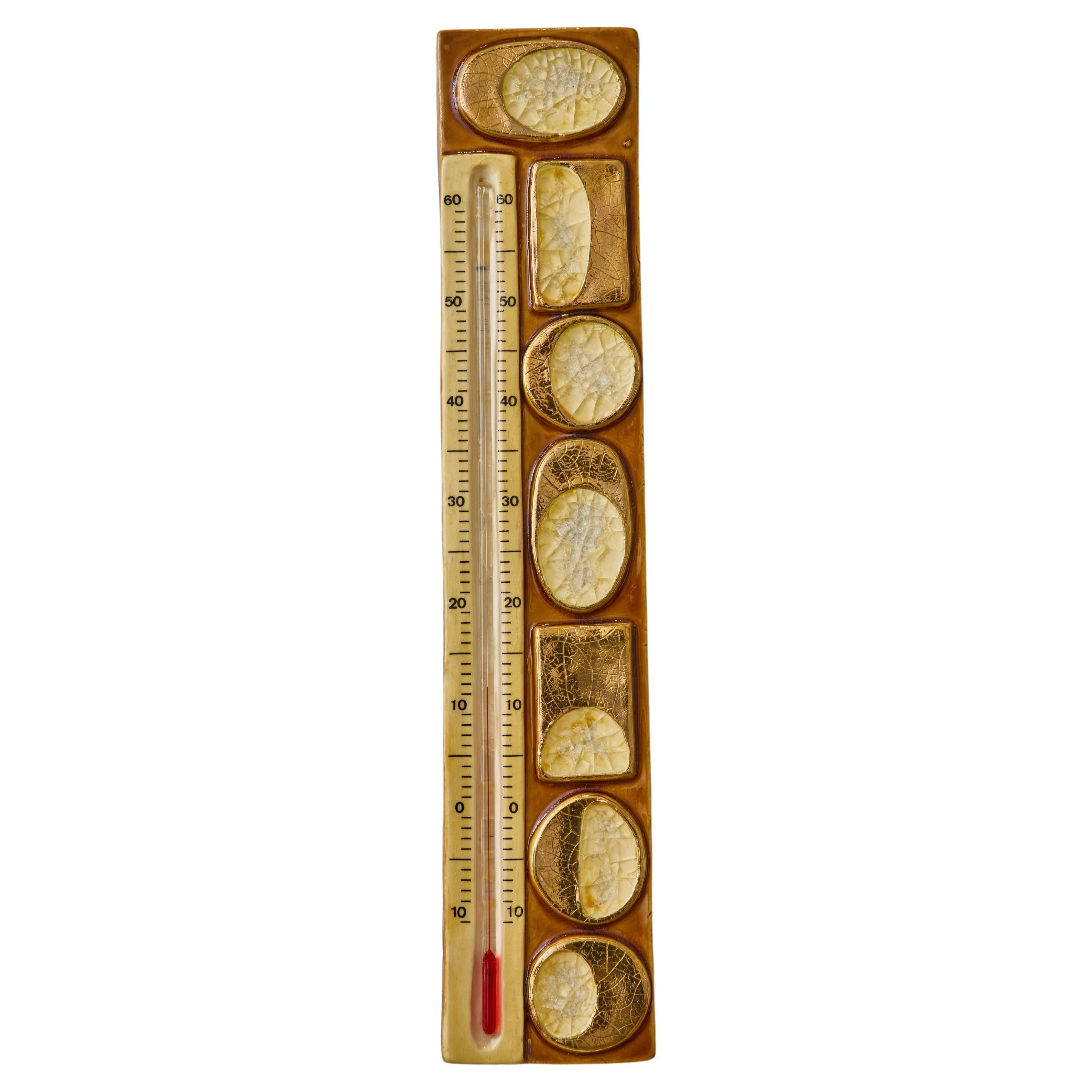 Gold Ceramic Thermometer by Mithé Espelte For Sale