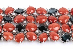 Bracelet en or, corail et diamants Cerasuolo