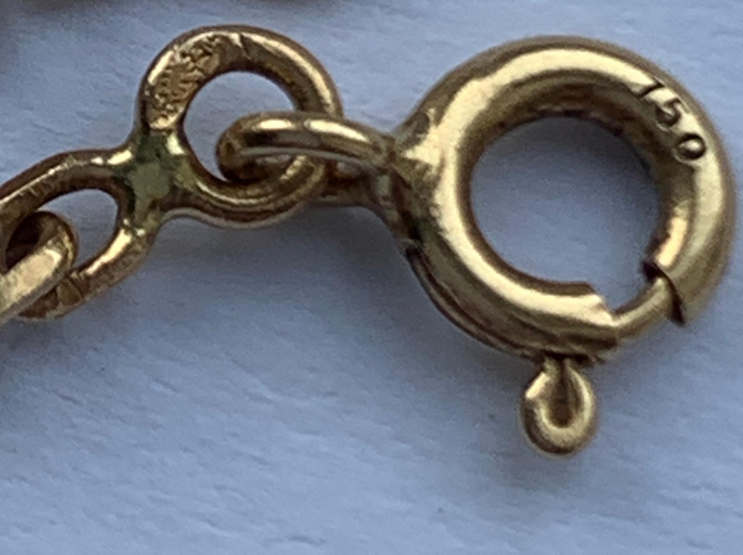 Cadena de oro antiguo 18 ct 18 en venta 7